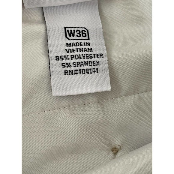 Slazenger Mens Tan Golf Casual Flat Front Shorts Size 36 Polyester Spandex - Picture 4 of 7